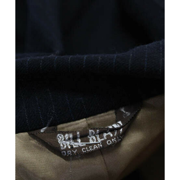 Bill Blass Dark Blue Striped Blazer Jacket Sze 44L - Picture 4 of 7